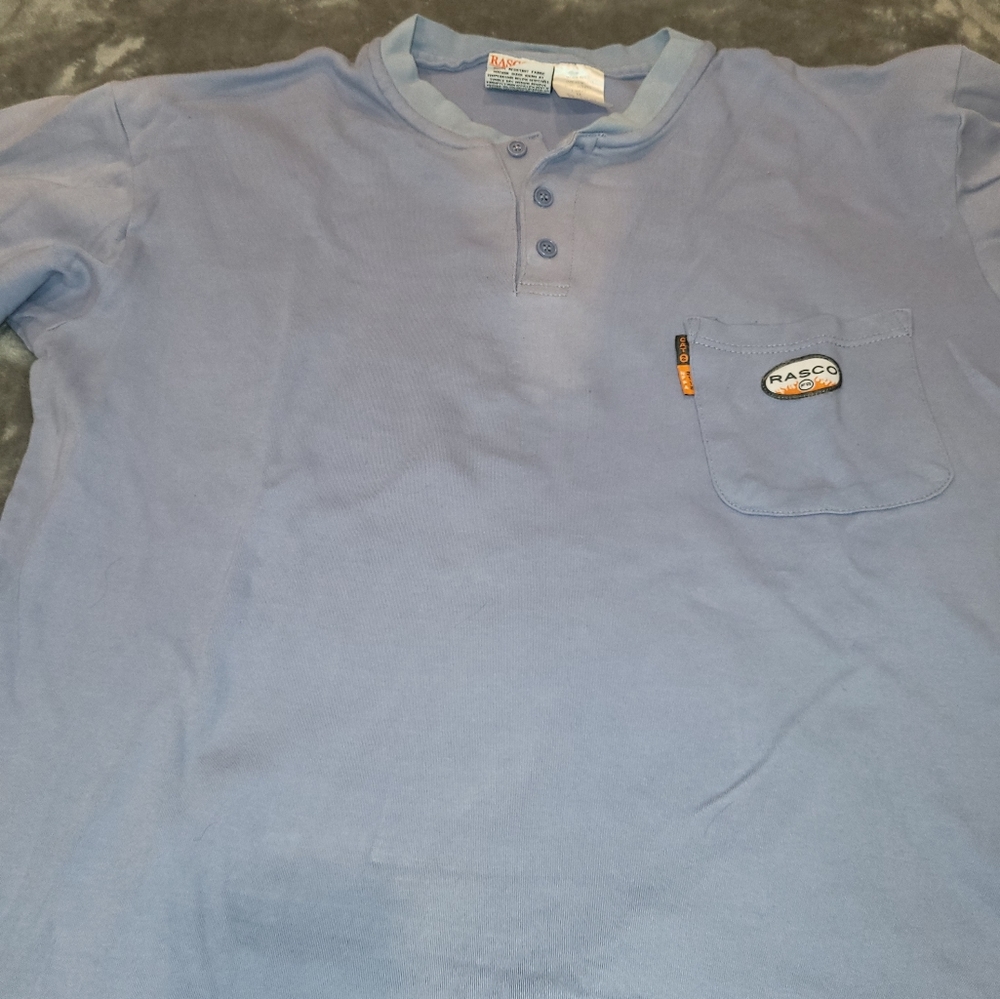 Used FR Men's Henley Pullover Brand- Rasco FR